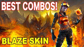 Best Setups\/Combos For New Fortnite Blaze Skin! Renegade Raider Blaze Fortnite Skin Combos\/Setups