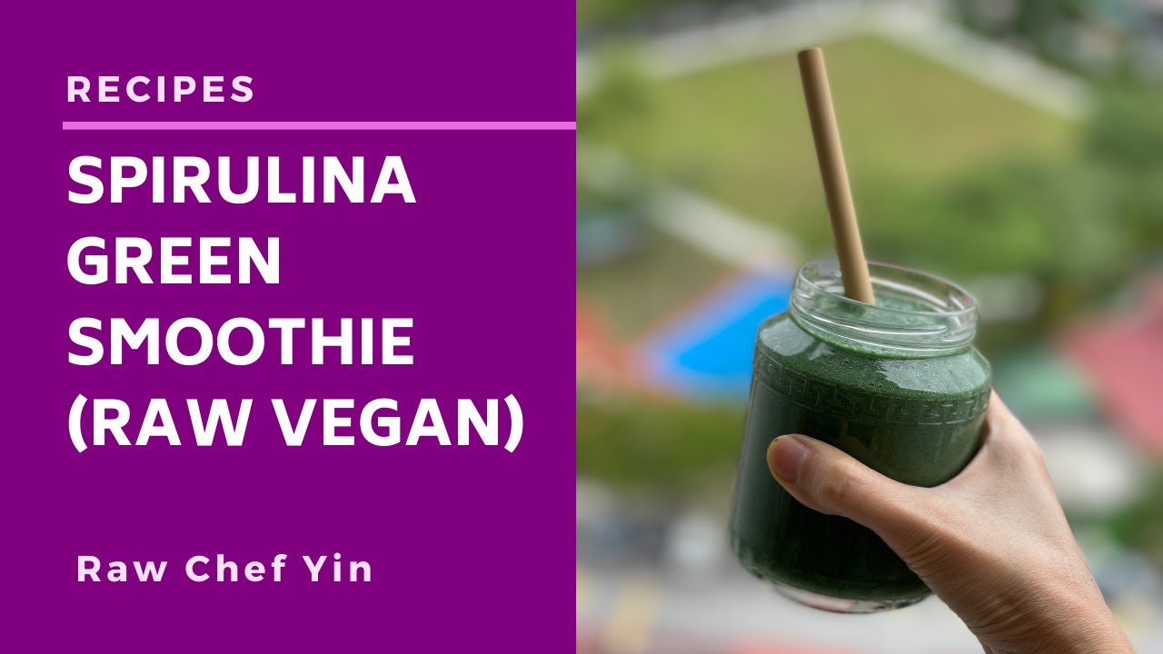 This Spirulina Green Smoothie Will Wake You Up! And It's YUMMY too (Raw