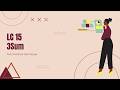 3Sum || LC 15 || Two Pointers Technique || Python || Tamil