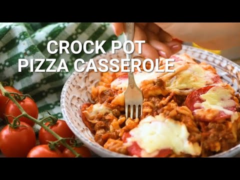 How to Make Crockpot Pizza Casserole!