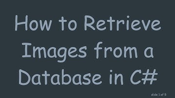 How to Retrieve Images from a Database in C#