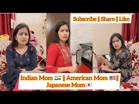 Indian Mom🇮🇳|American Mom🇺🇸|Japanese Mom🇯🇵 #youtubeshorts #shorts #ytshorts | Samayra Narula |