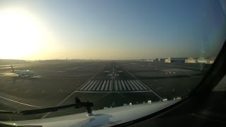 Landing in Dubai - Cockpit view timelapse