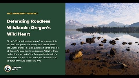 Defending Roadless Wildlands: Oregon’s Wild Heart