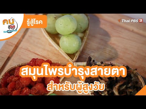 สมุนไพรบำรุงสายตาสำหรับผู้สูงวัย | รู้สู้โรค | คนสู้โรค