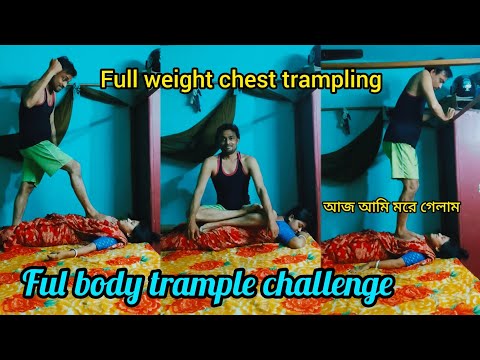 Full Body Trampling Full weight chest trampling Stomach Trampling challenge @Rmpvlogs
