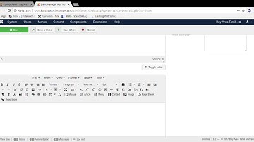 Event Creation in joomla