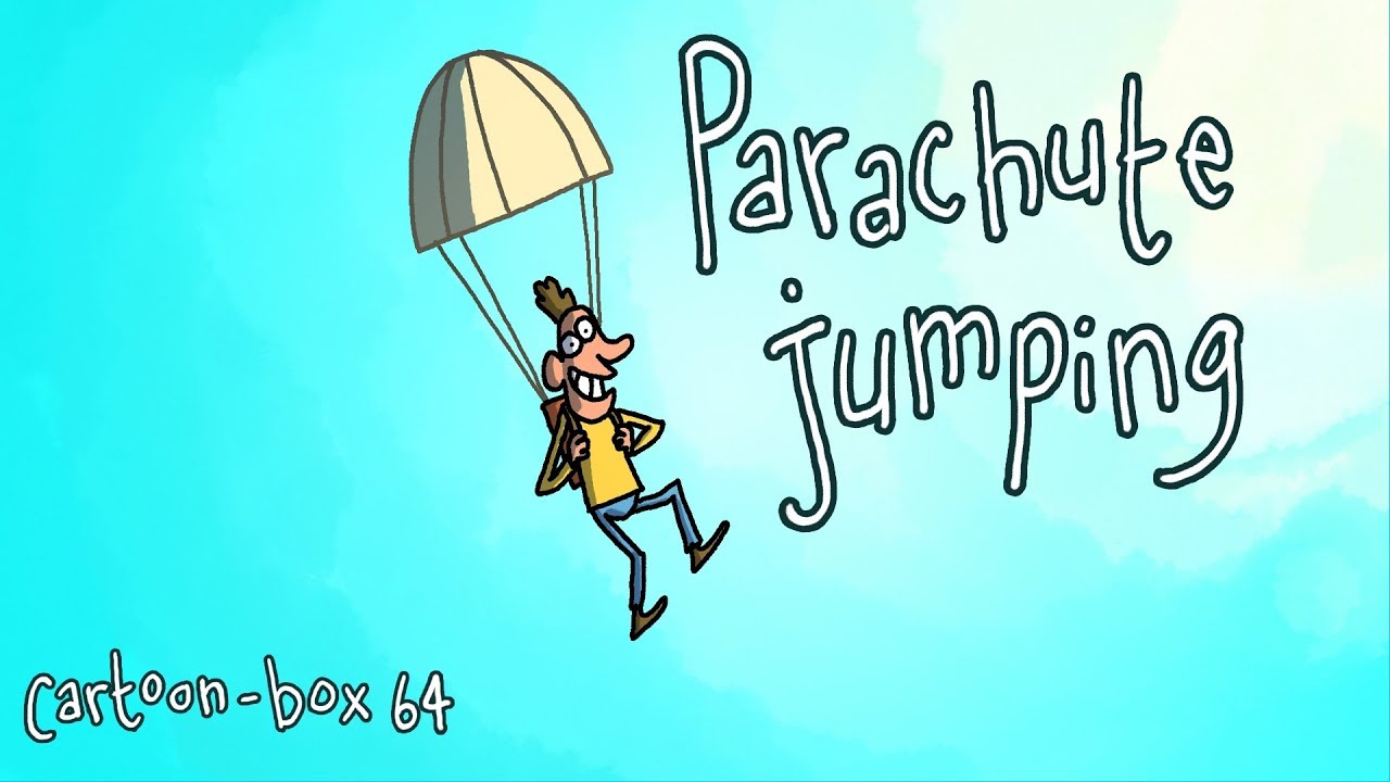 illustration de parachutisme avec des parachutistes utilisent le parachute  et le saut dans le ciel pour