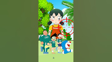 Shizuka transforms into a de.ath doll in the Squid Game #doraemon #nobita #shorts #short