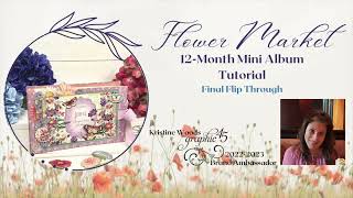 Graphic 45 Flower Market Mini Album Flip Through