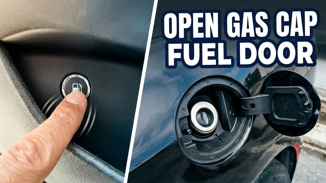 How to Open Fuel Door & Gas Cap in a Chrysler Pacifica - YouTube