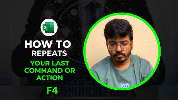 How to Use ( F4 ShortCut ) for repeats your last command or action. (Excel Tricks.)
