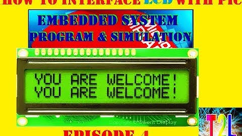 Interfacing LCD in 8 bit mode  | T2L