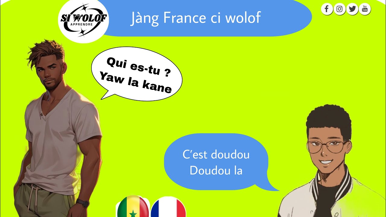 Apprendre français en wolof dialogue français wolof wolof français 🇫🇷🇸🇳
