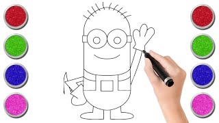 Minion Easy Drawing, Panting & Colouring for Kids and Toddlers