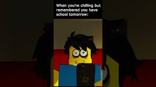 School Tomorrow #roblox #animation #shorts