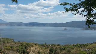 Curvatura en el lago de Ilopango