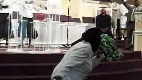 Gail Stewart and Prayz 4 mic toss Pastor Uncle Tit...