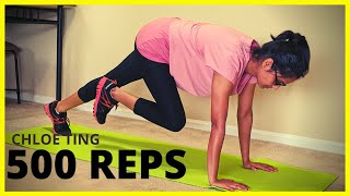 Trying Chloe Ting's NEW 500 Reps *INSANE* abs challenge | core workout