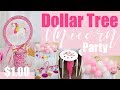 DIY Unicorn Party Decor under $30!! (Kids Birthday Party Ideas) ll ORGANIC BALLOON GARLAND