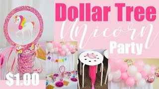 DIY Unicorn Party Decor under $30!! (Kids Birthday Party Ideas) ll ORGANIC BALLOON GARLAND