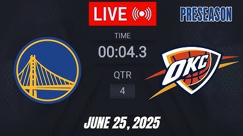LIVE: Golden State Warriors vs Oklahoma City Thunder 🔥  June 25, 2025 | Warriors vs Thunder 2K25