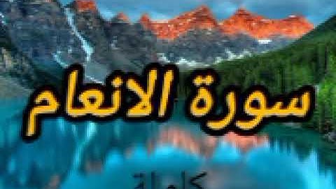 سورة الأنعام كاملة تلاوة هادئة تريح القلب و تثلج الصدور ♥️ نسأل الله التوفيق 🤲🏻