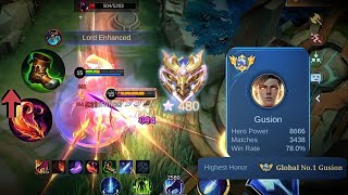 Top Global Gusion   New buffed Best Build?