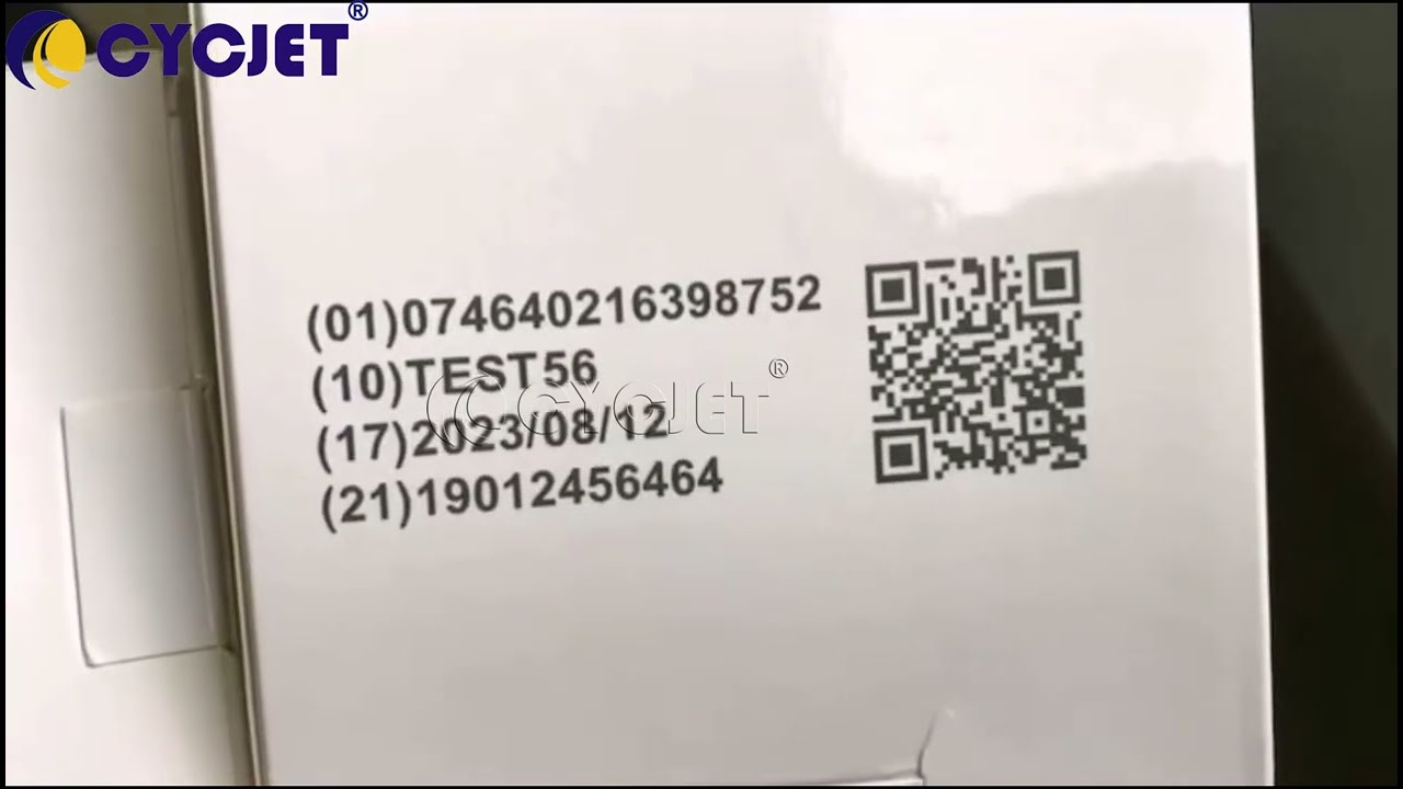 How to Print QR Code on Laminated Coated Packaging Box by CYCJET UV ...