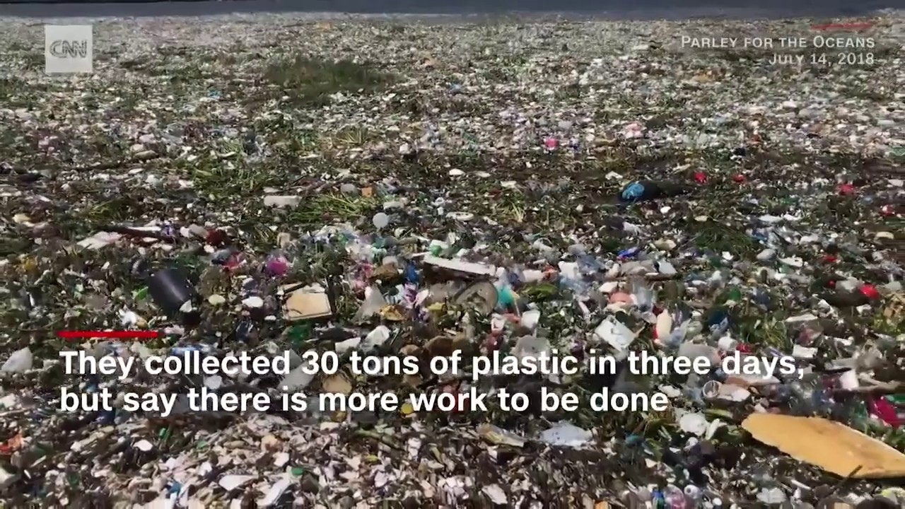 See Wave Of Garbage Crash Off The Dominican Republic Youtube