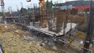 Construction of Highrise Building. (Foundation and Structural Frames Works) Part 66.