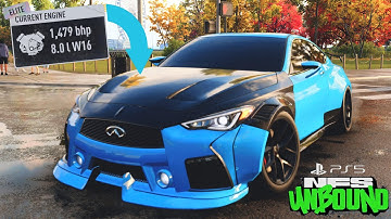 NFS Unbound PS5 - Infiniti Q60S W16 8.0L 1479HP - Fully Upgrade & Customization "Hypercar Killer!"