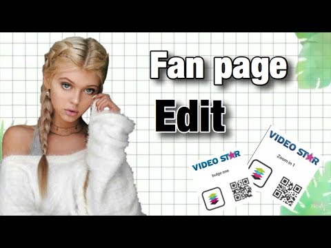 How to make a good fanpage edit using video star preset pack!