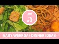 WHAT&#39;S FOR DINNER? // 5 EASY &amp; BUDGET FRIENDLY MEALS