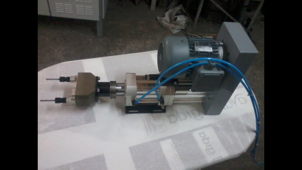 Ayarlı Çift Kafa Delik Delme ve Klavuz Çekme Ünitesi