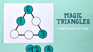 Magic Triangle Math Puzzle (and solution) screenshot 2