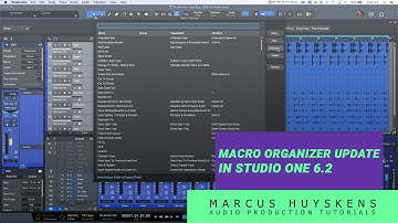 Macro Organizer Improvements in Studio One 6.2