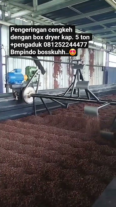 pengering cengkeh model bed dryer || kapasitas 5 ton || BMPINDO 081252244477 #shortvideo #cengkeh