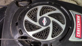Recoil pull rope replacement on a Briggs & Stratton engine