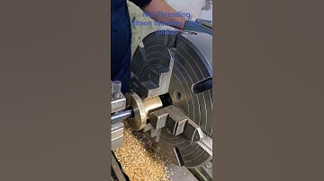 Nut Threading #lathe #machine #machinist #lathemachine #viral #shorts #trending #shortvideo