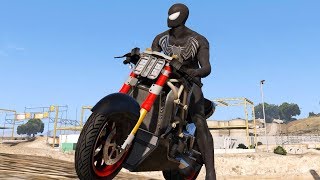 Black Spiderman Off Road Drive and Crazy Test Drive with Spider-Man Super Bikes