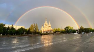 Урал уровень воды идет на спад 813 см на 01.05.2024 , Уральск районы города