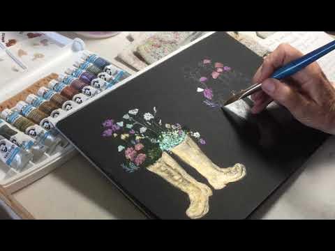 WOW! Black Watercolor Paper?!? Real-Time Hummingbird Tutorial 