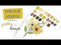 Mixing Yellows And Browns - Colour Mixing Series Part 6