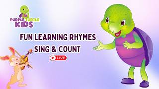 🔴 PurpleTurtle Kids LIVE! Best Kids Songs 2025 + MORE Nursery Rhymes!