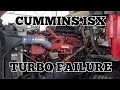 Cummins ISX turbo oil leak problem failure Freightliner Kenworth peterbilt international volvo