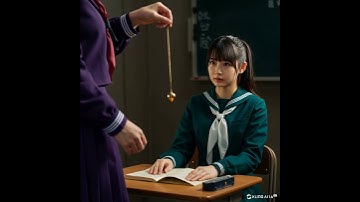 催眠術にかかった女子高生（hypnosis）