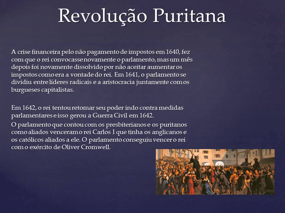 Explique O Que Foi A Revolução Puritana