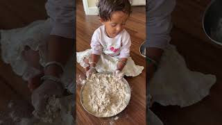 Home made bread my little princess 👸 #baby #bakery #homemade #littlegirl #london #viral #funnyvideo