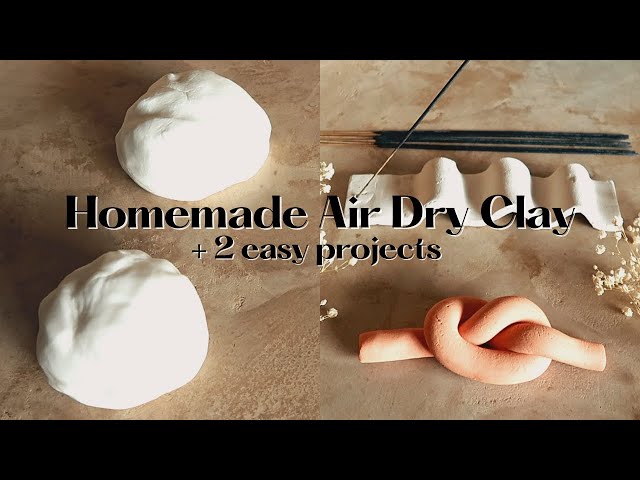 How to Make Air Dry Clay: No Cooking Required! (For flat projects